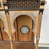 Workshop of Giuseppe Parvis - Large console and its mirror Egypt around 1880