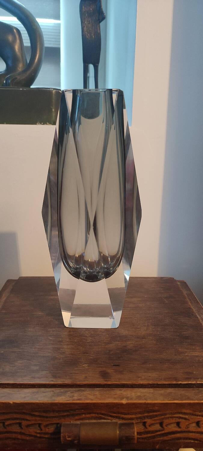 Sommerso vase Flavio Poli Seguso, Murano