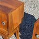 Pair of vintage 50s walnut bedside tables