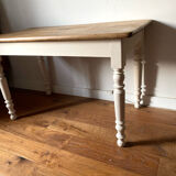 Antique walnut table for 4 people.