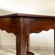 Table d'appoint carré en acajou 1970