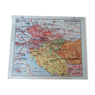 Map old Vidal lablache states perfect condition