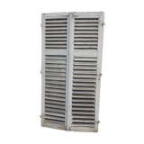 Rectangular shutters with louvers
