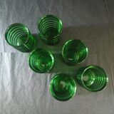 Decanter service + 6 glass glasses