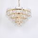 Chandelier Kalmar 'Corina', gilded brass and glass, Austria, 1970.