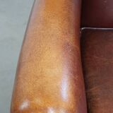 Sheepskin Leather Wingback Chair