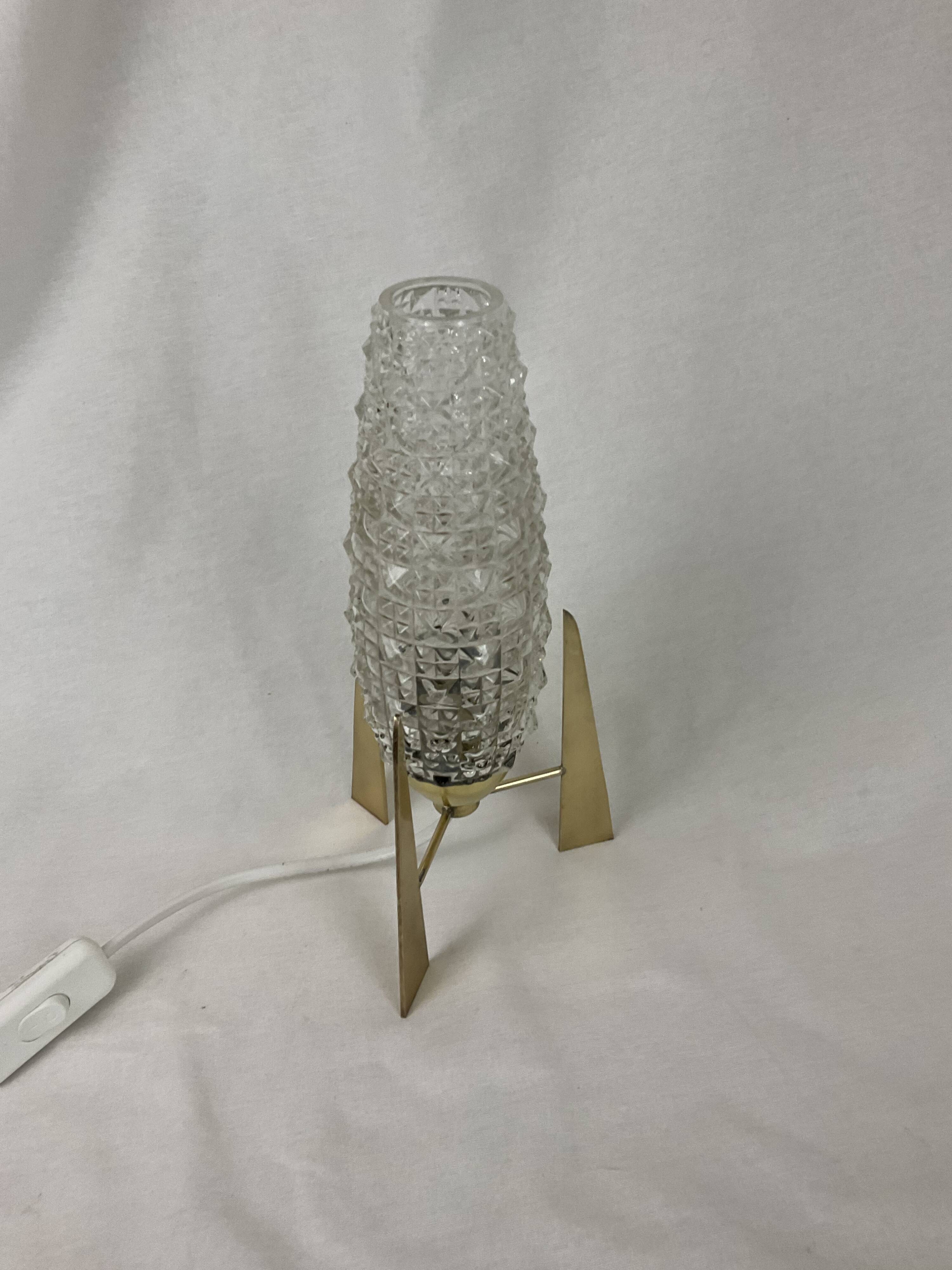 Bedside lamp mid century modern french style 1950 1960 space age