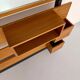 Scandinavian design teak wall unit with entrance door from the 70s