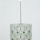 Cut glass cube pendant lamp from Kamenický Šenov, 1950's