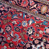 Ancient Persian Kashan carpet, handmade, 131 cm x 205 cm, 1920s.