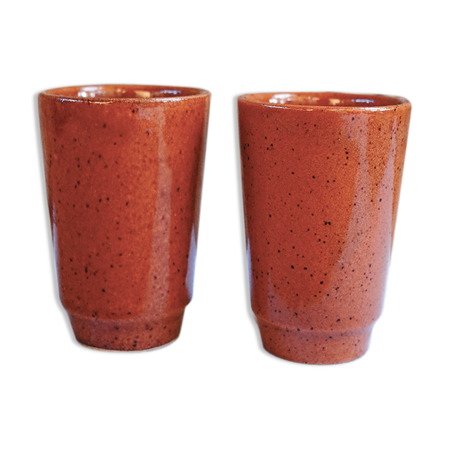 2 coffee cups / Mazagran in Digoin sandstone