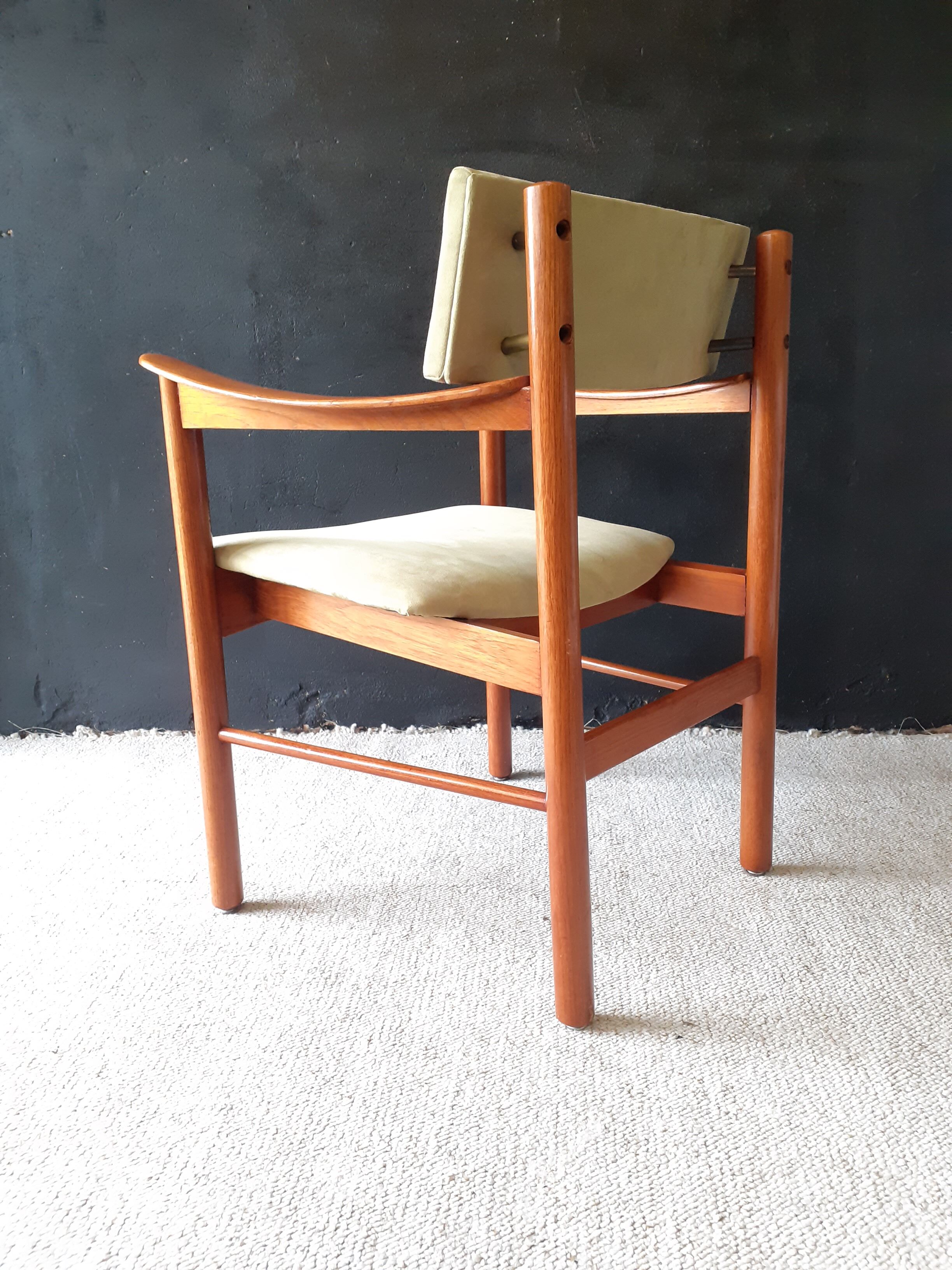 Vintage office chair, anise green