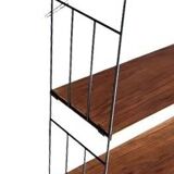 3 wall shelves wood and metal, Nils Strinning