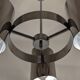 Space Age 3-light chandelier from the 60s/70s