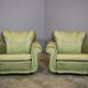 Fan-shaped armchairs set of 2