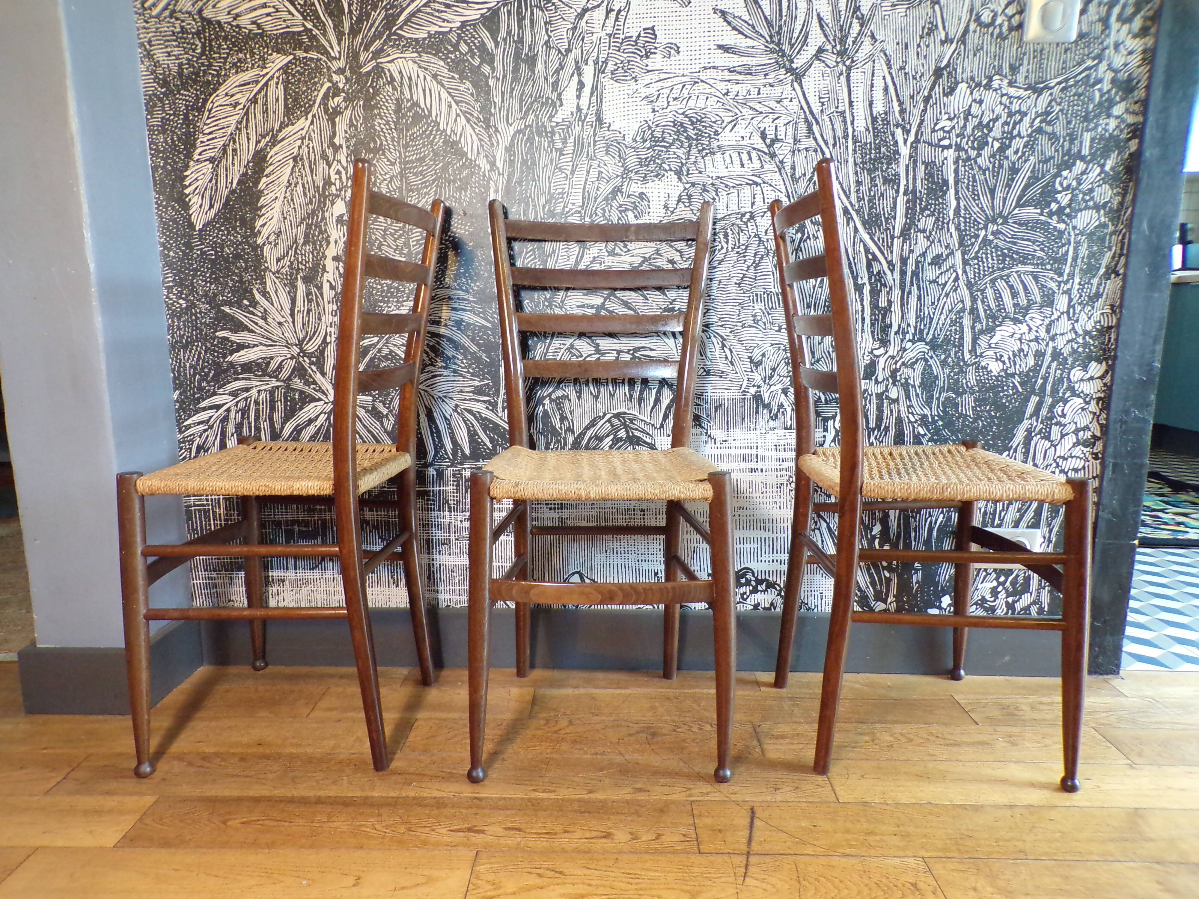 Set of 3 Otto Gerdau chairs