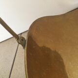 Log holder basket for brass fireplace