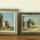 Paire de peintures anciennes
