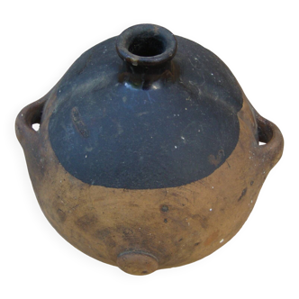 Gourde crapaud des champs en terre cuite vernissée