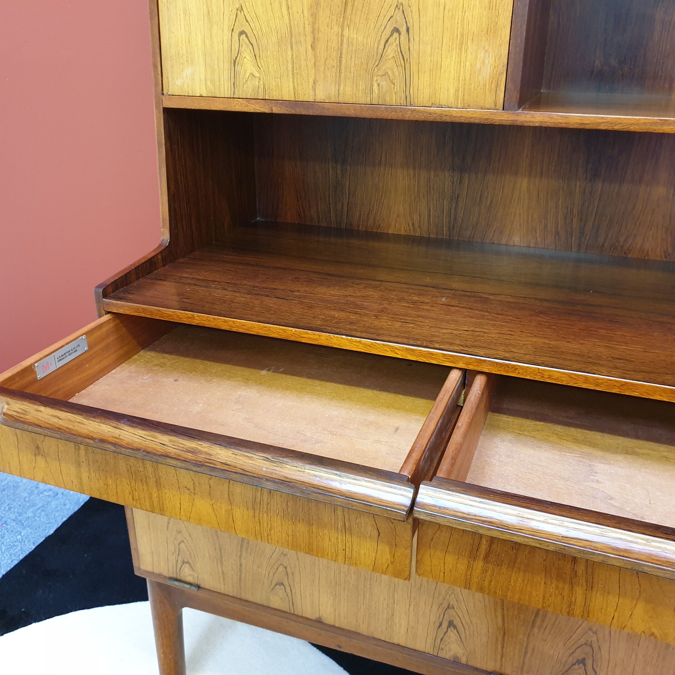 Bookcase designed by Tom Robertson, Mcintosh circa 1960