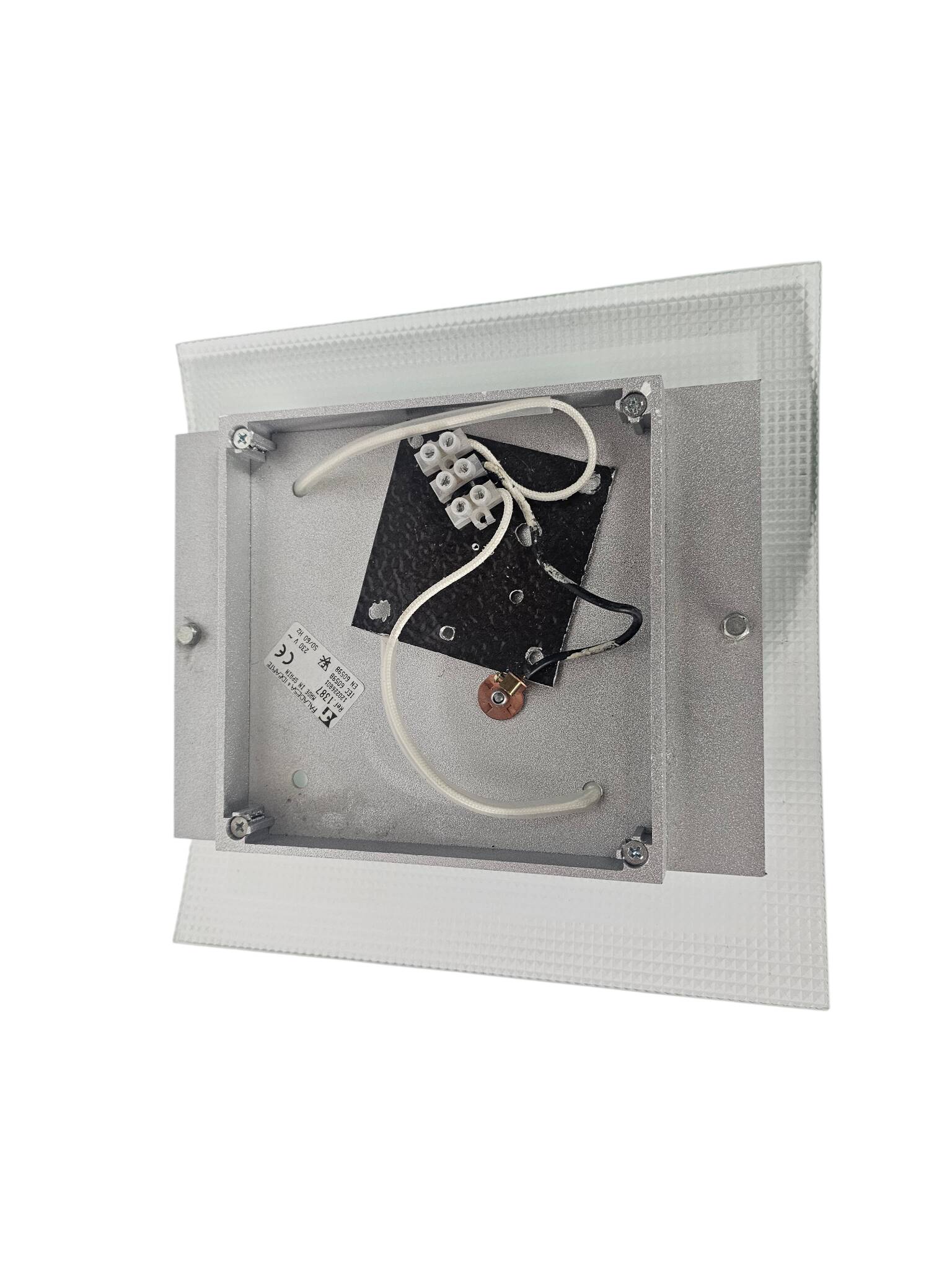Faladesa & idearte - wall lamp - frosted glass - metal - Spain - 80s