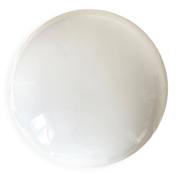 Plafonnier verre opalin vintage 30cm