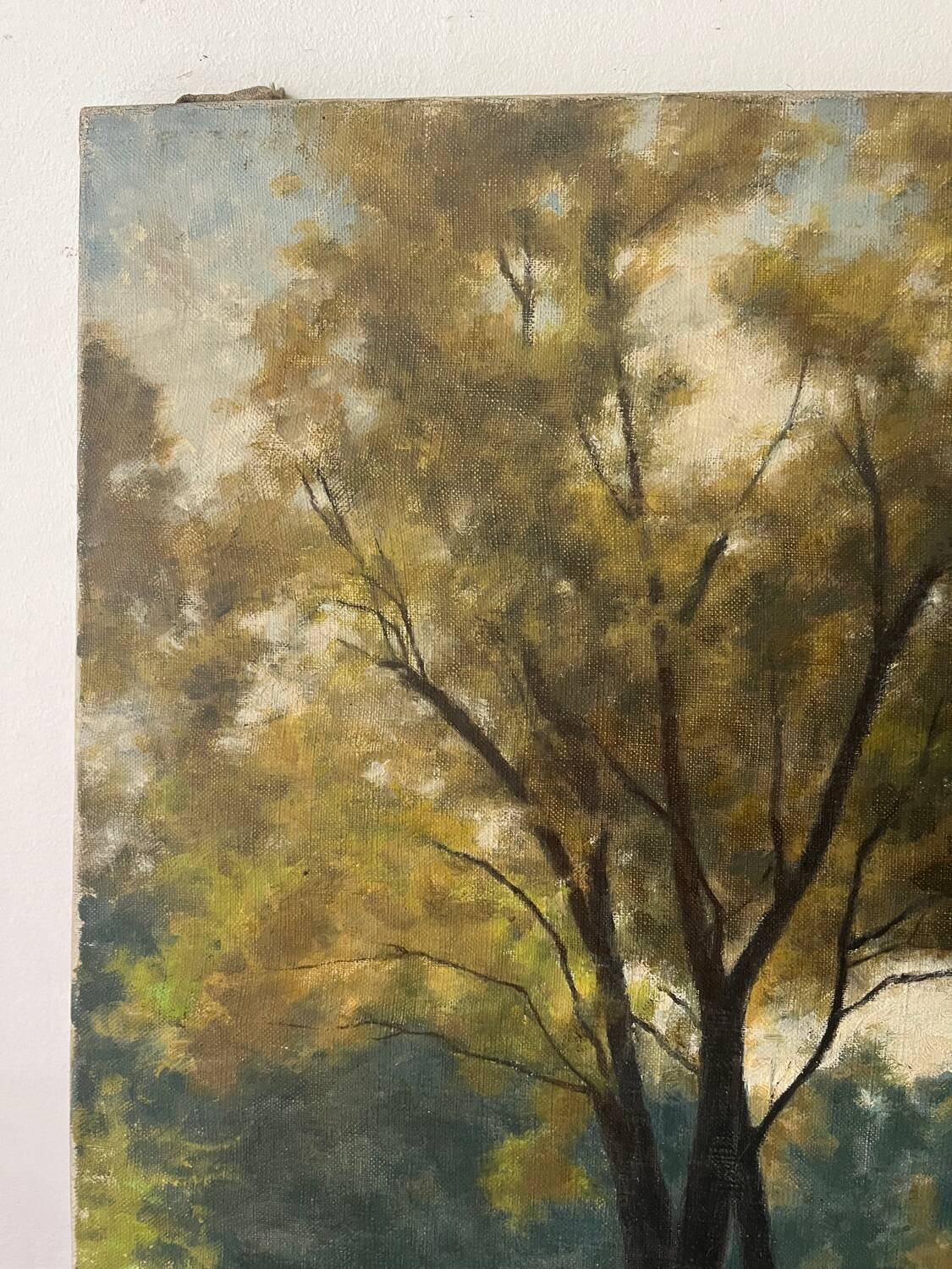 Bank of the Marne, oil on canvas signed Albert Mauguiere 1875-1968