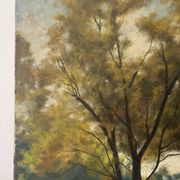 Bank of the Marne, oil on canvas signed Albert Mauguiere 1875-1968
