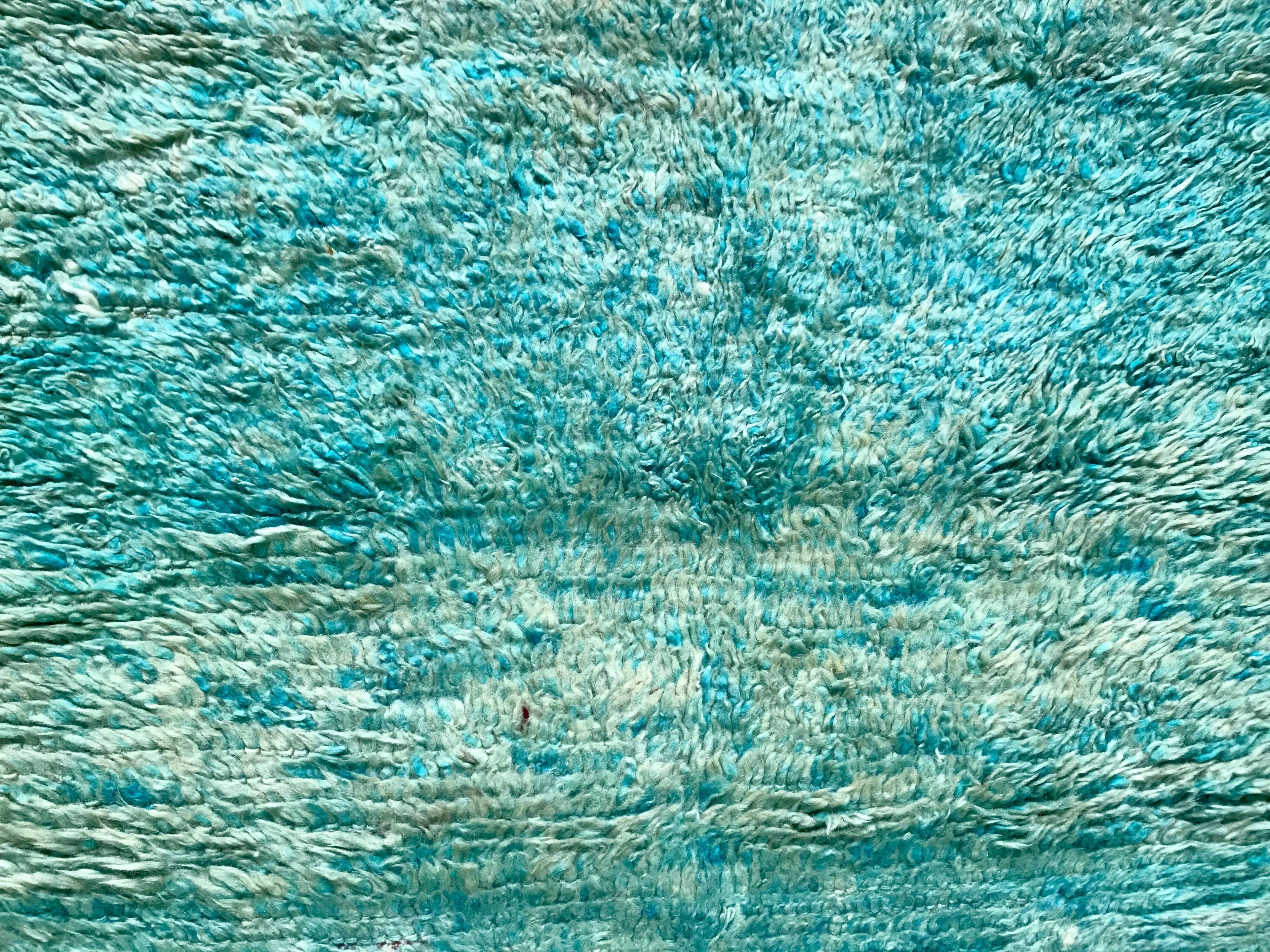 Green boujaad carpet 110x220cm