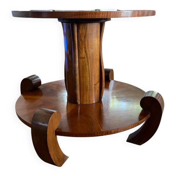 Rare: Table basse/guéridon Art Deco colonial