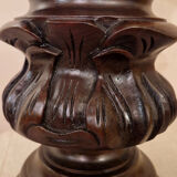 Small mahogany column table