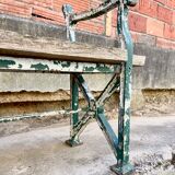 Ancien banc de jardin vintage en fonte