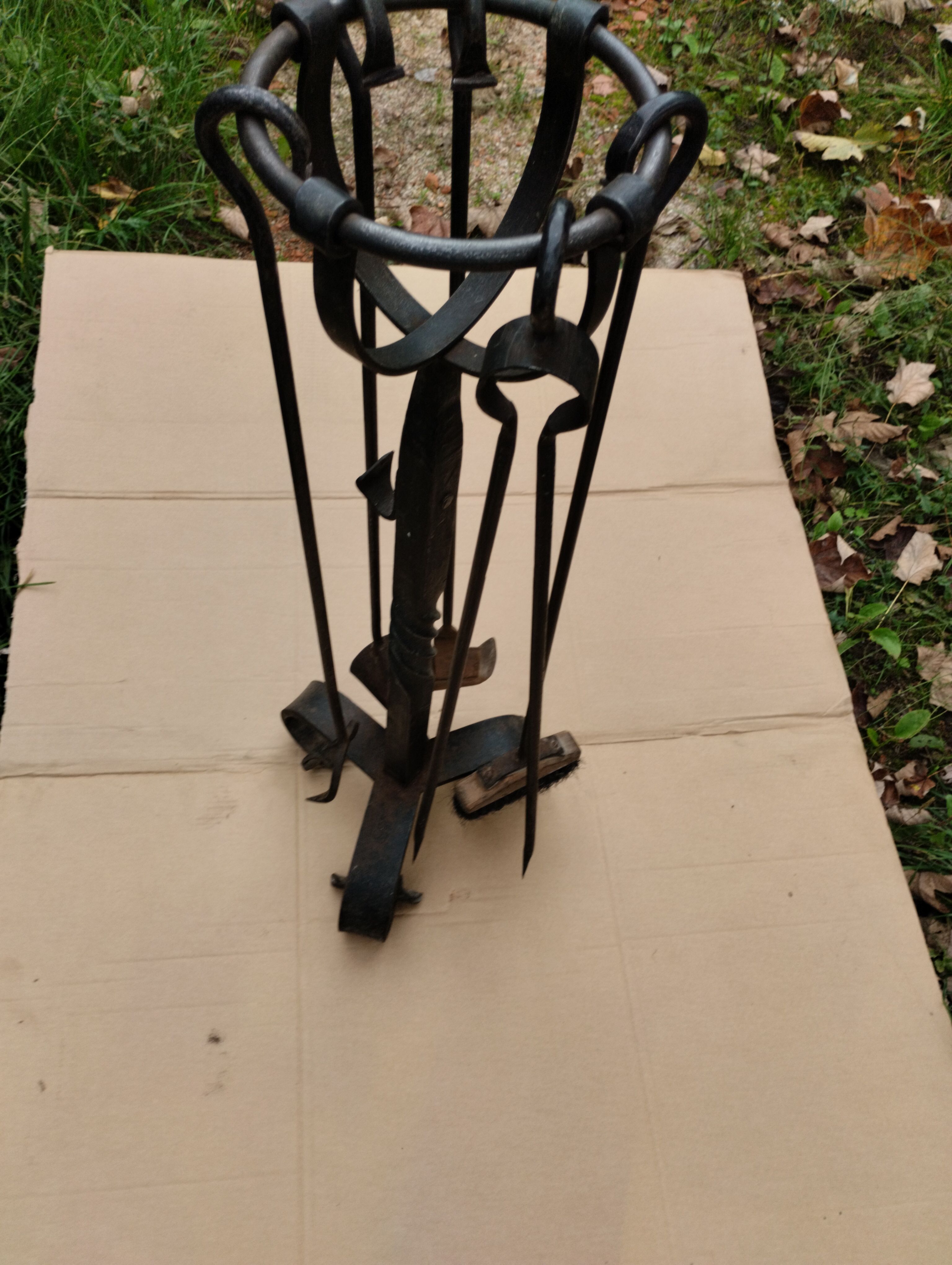 Servant of old fireplace, by blacksmith craftsman