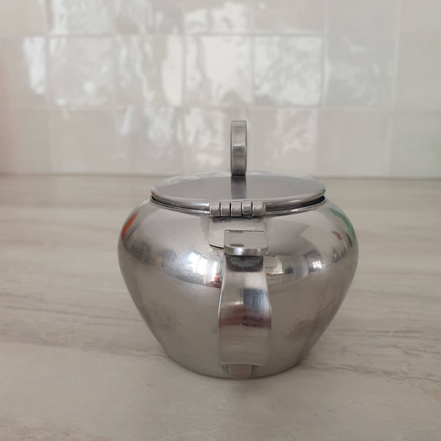 Rémy Letang / Small brushed 18/10 stainless steel teapot