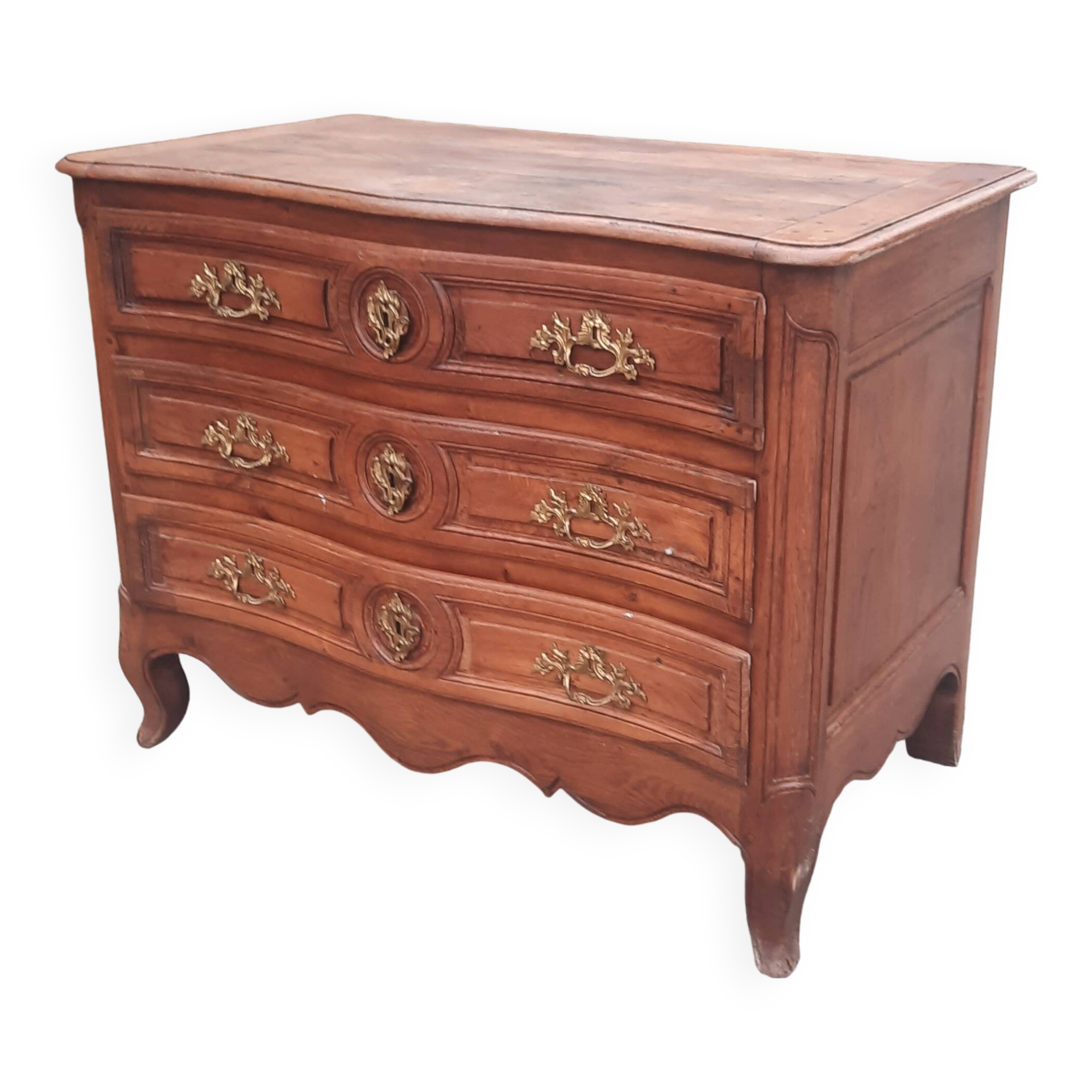 Louis XV period oak chest of drawers