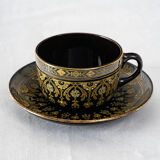 Tea Service - Sarreguemines - Rockingham Model - XIXth Century