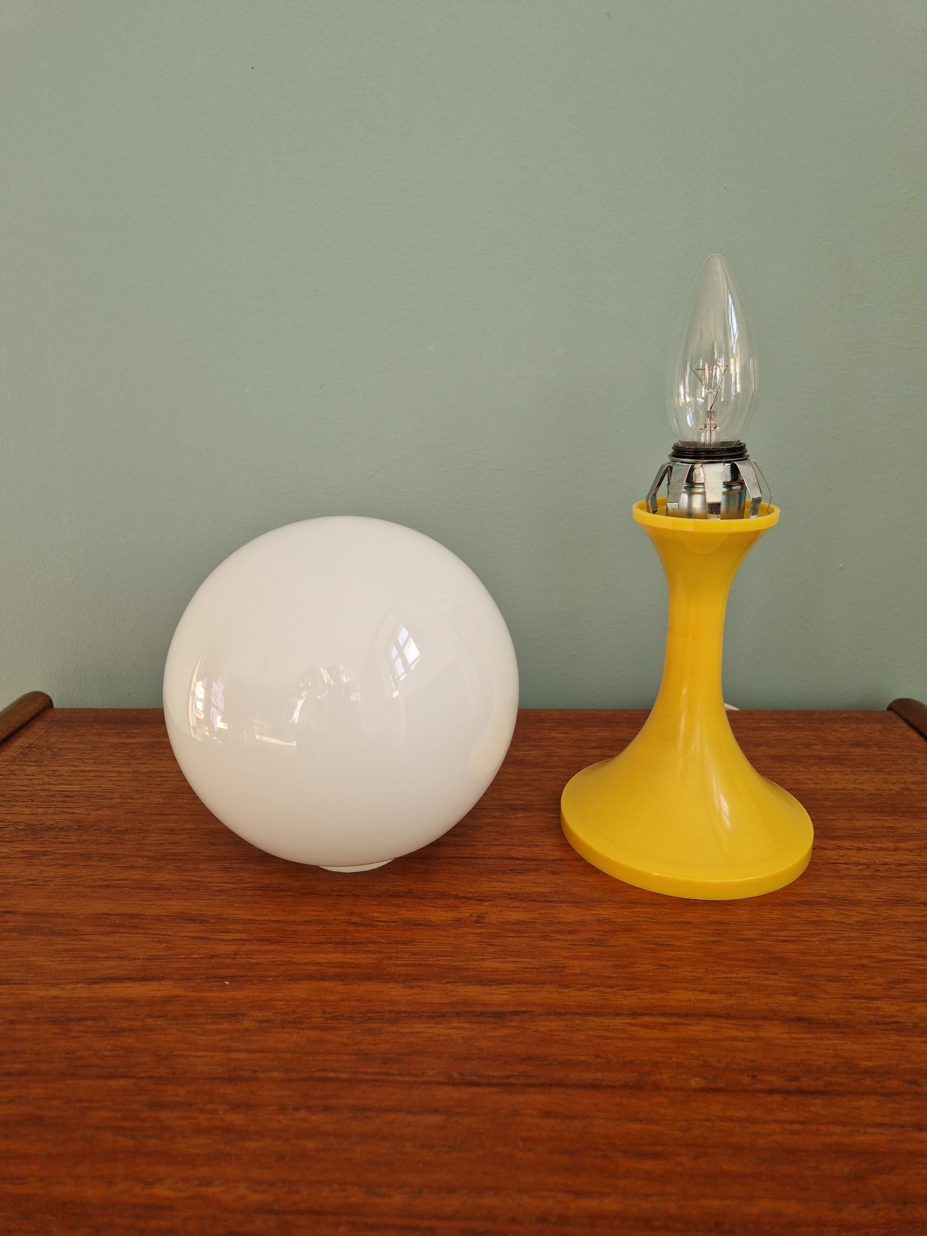 Vintage opaline lamp, 70s