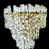 Kinkeldey crystal glass wall light, Austria 1970