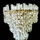 Kinkeldey crystal glass wall lamp, Austria 1970