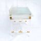 Bureau en verre acrylique et laiton par Charles Hollis Jones
