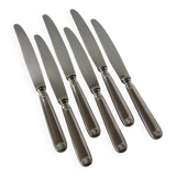 Set of 6 Vintage Modernist Sea Shell Design Dinner Knives