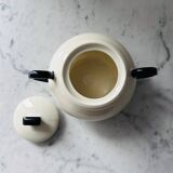 Bicolour porcelain sugar bowl