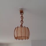 Vintage rattan pendant lamp