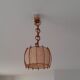 Suspension vintage en rotin