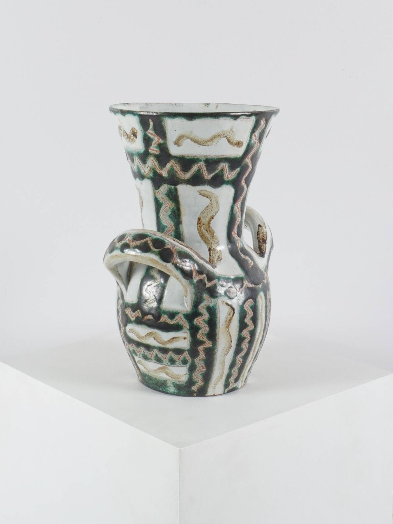 Robert Picault - Large signed ceramic vase, circa 1950