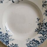 Deep plates (5) in earthenware from Saint Amand and Hamage, Terre de fer, Marie Louise model