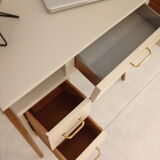 Vintage desk with compass feet