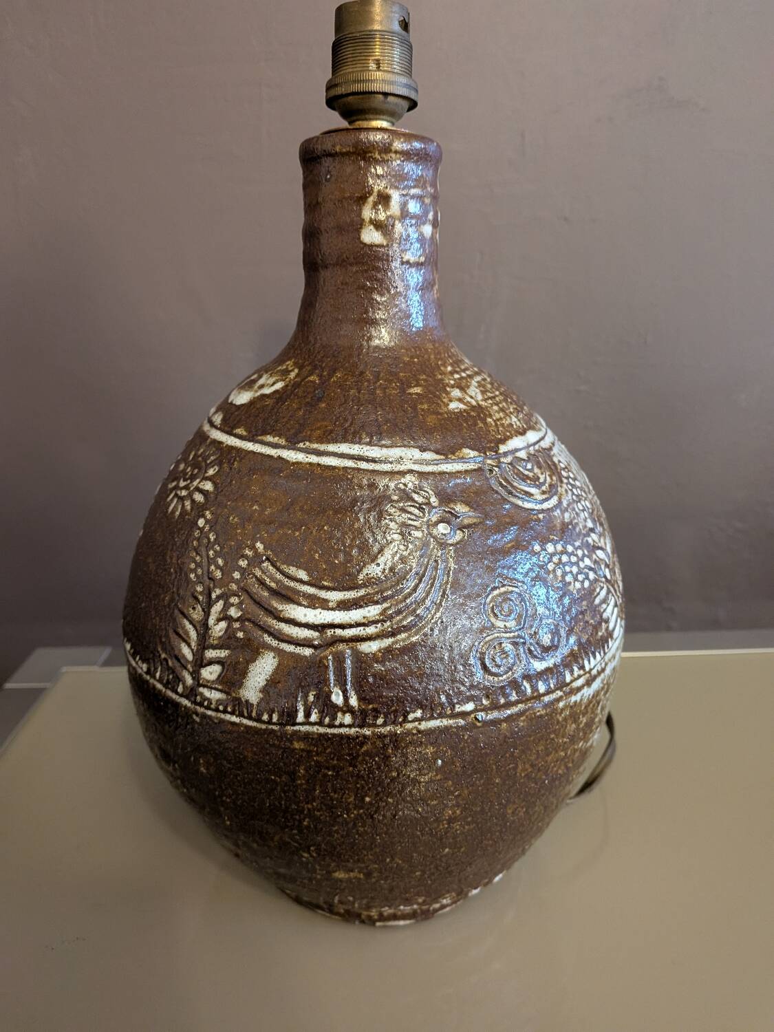 Ceramic lamp base 1970
