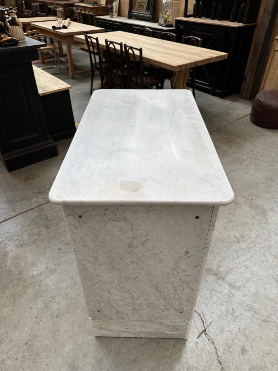 Bakery counter from the early 20th century in marble