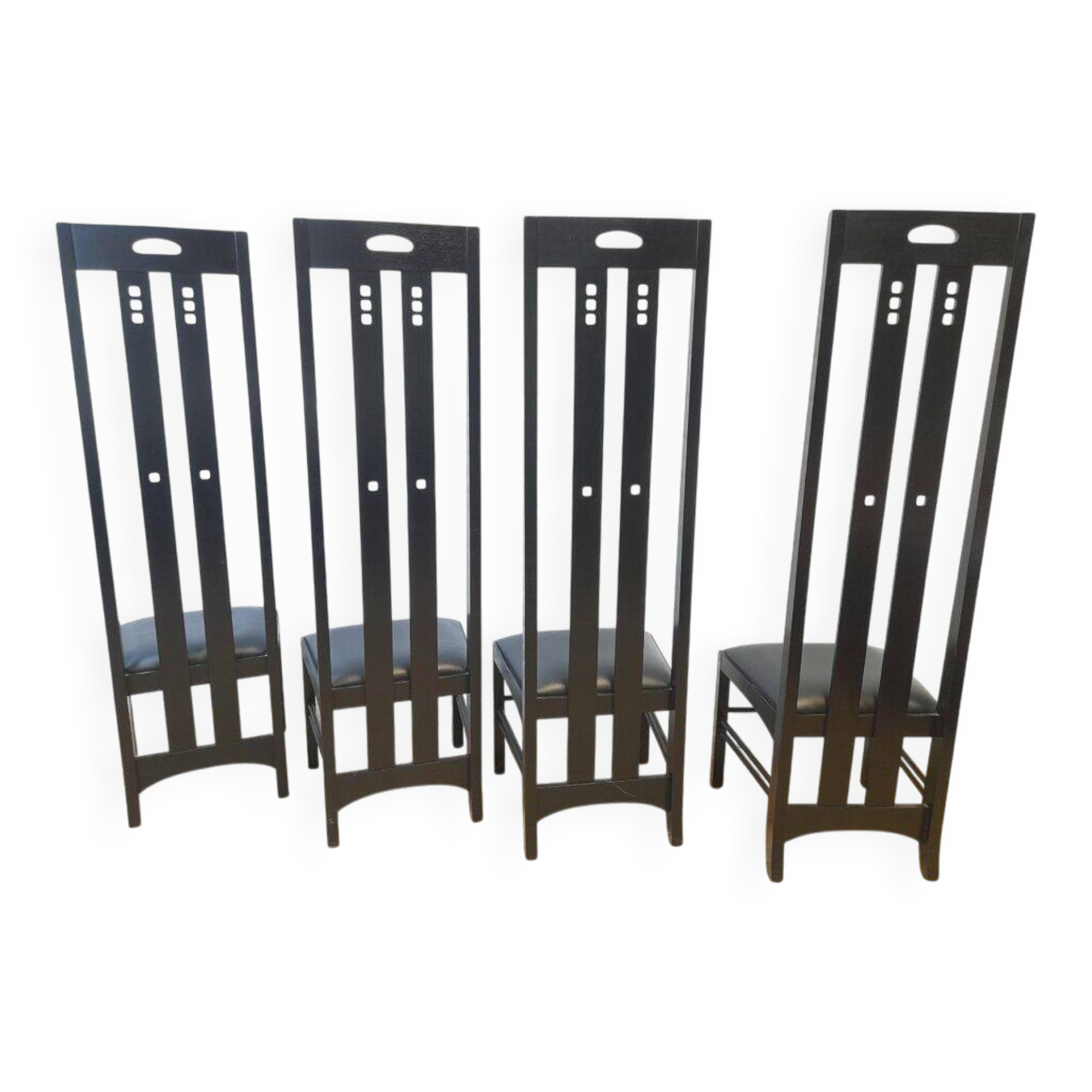 Set of 4 Ingram chairs by Charles Rennie Mackintosh